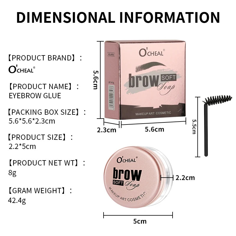 Eyebrow Styling Gel 3D Feathery Wild Brow Wax Waterproof Long Lasting