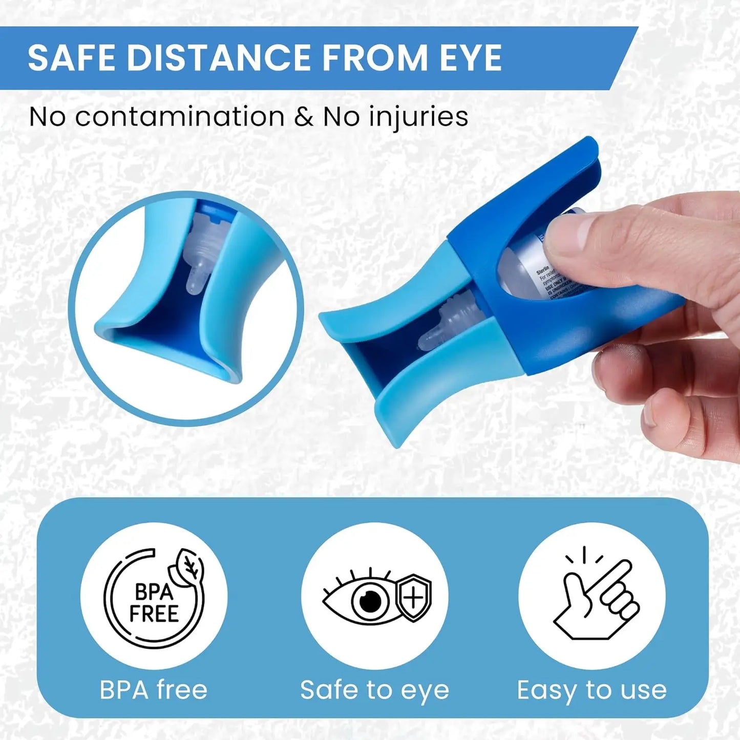 Reusable Eyedrops Holder Eye Drops Bottle Helper Eye Ointments Drops