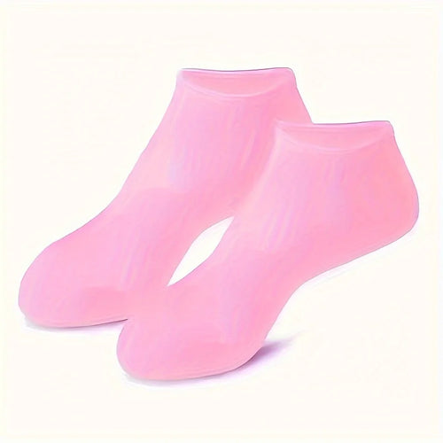 2 Pack Moisturizing Silicone Gel Socks for Dry Cracked Feet Nourishing