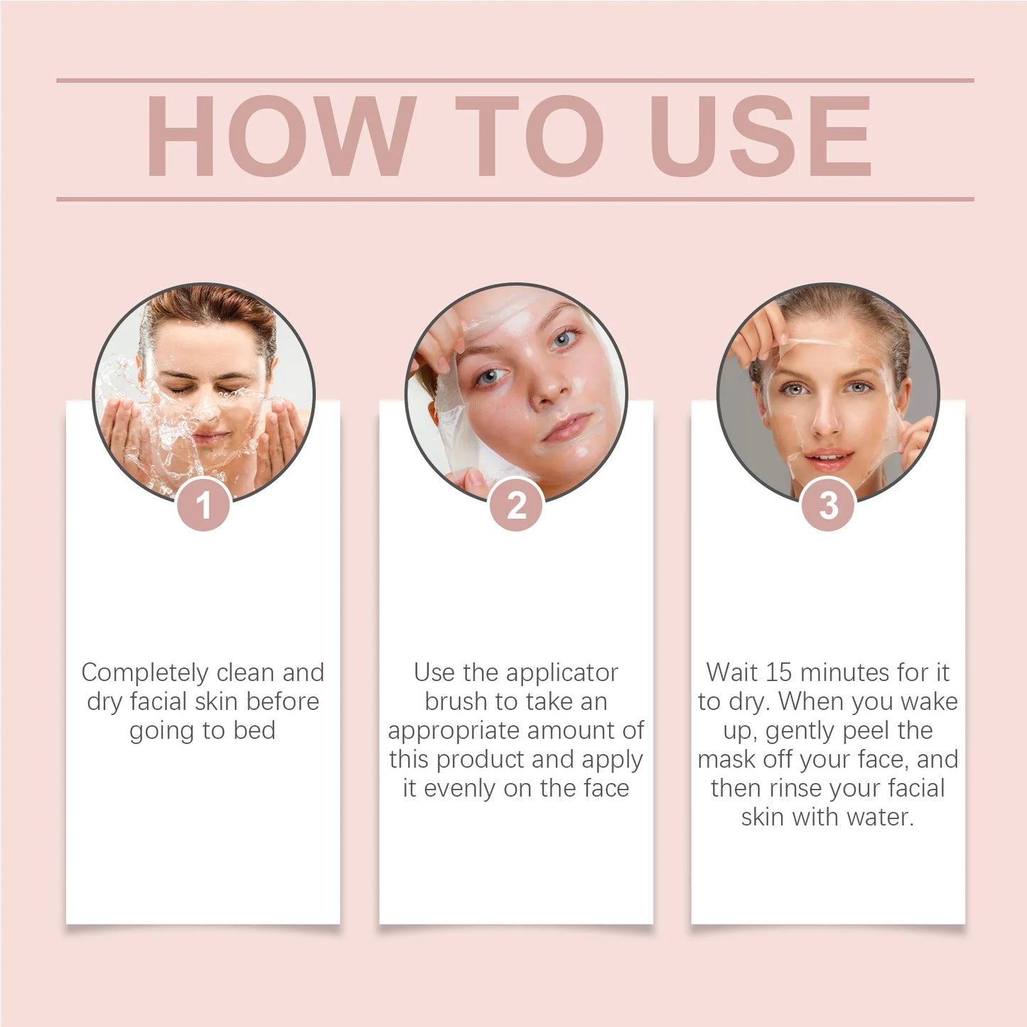 Collagen Overnight Wrapping Peel Off Facial Mask Set Korean Collagen
