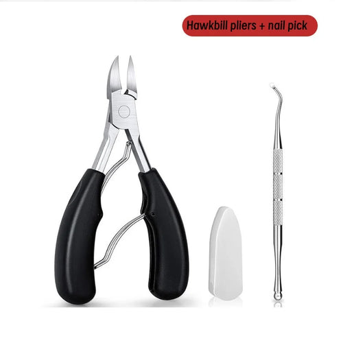 Nail Clippers Professional Hawkbill with Nail Pick Trimmer for Ingrown