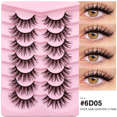Veltrinay Manga Lashes Fluffy Soft 3D Mink False Lashes Wispy Soft