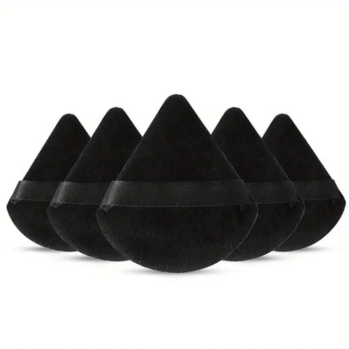 3/5/6 Pcs Triangle Powder Puff For Loose Powder Liquid Cosmetic Soft