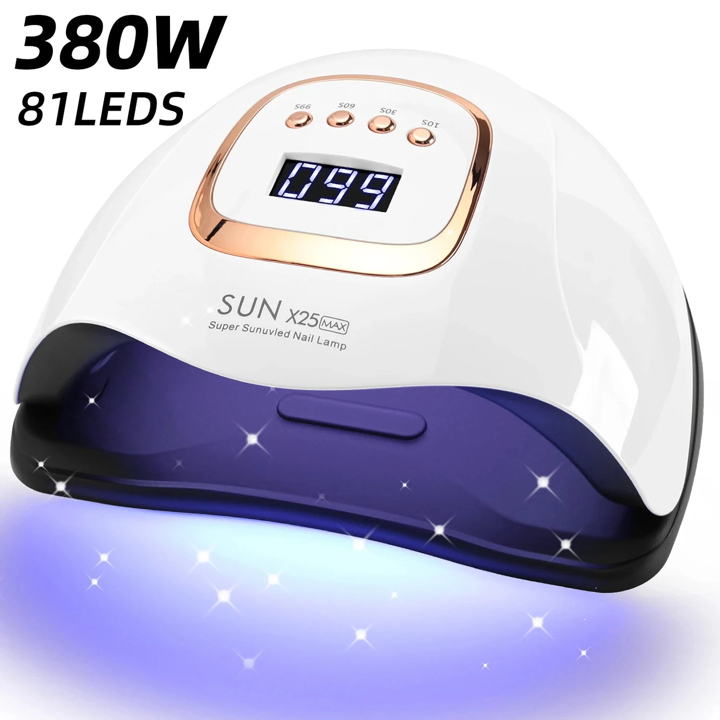 UV/LED Nail Lamp Dryer - 81 LED, Auto Sensor, 4 Timer Settings, Fast
