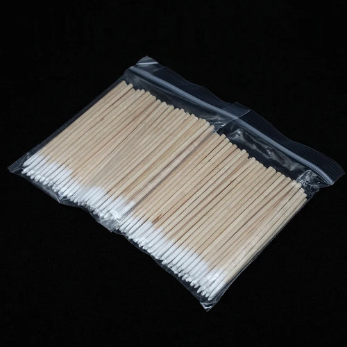 300Pcs Nails Wood Cotton Swab Clean Sticks Nail Polish Remover Art