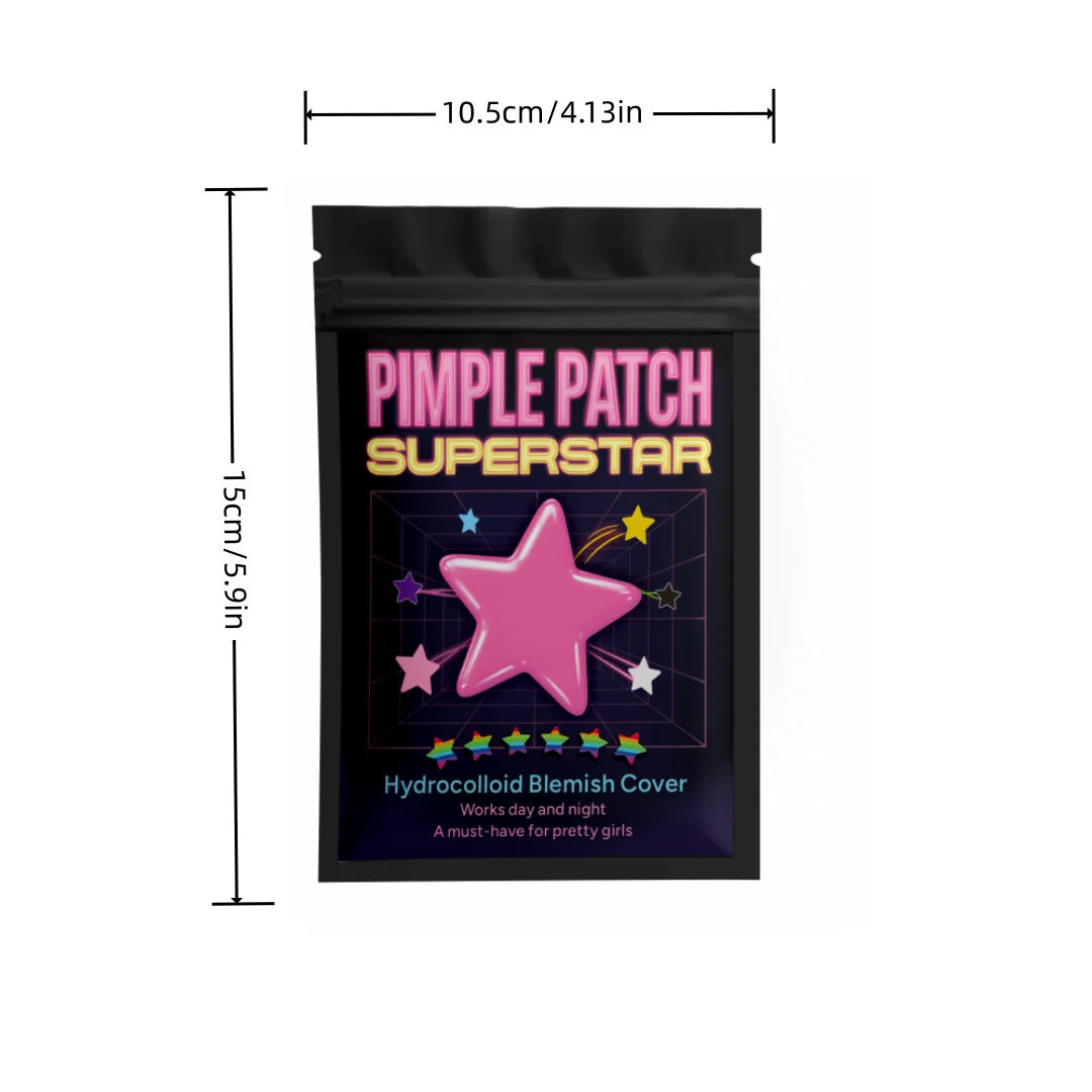 480pcs pieces of multi-color star acne patches, facial acne patches,