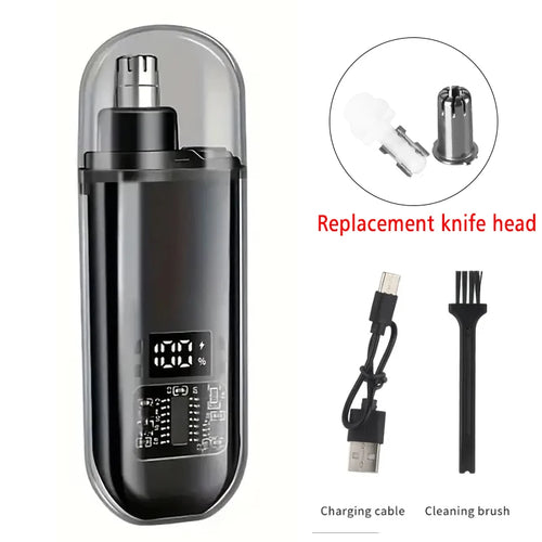 Nose Hair Trimmer with Built-in Battery - Rechargeable Ideal for Men'S