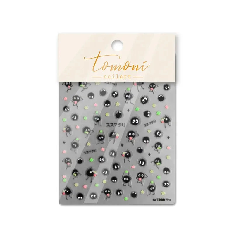 1 piece of Red Cliff character cute anime cartoon nail sticker Kawii
