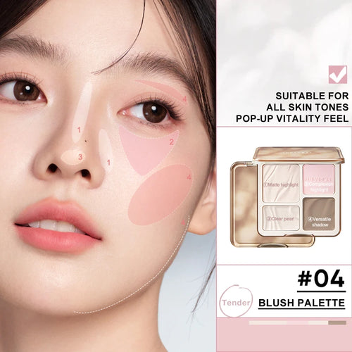 Judydoll Highlighter & Contour Palette, Matte & Shimmer, Sculpt &