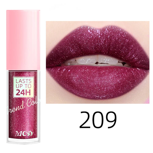 18 Colors Glitter 1pcs Lip Glaze Long Lasting Lip Gloss Waterproof