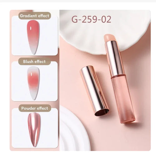 Nail Art Silicone Brush Reusable Mirror Powder Pigment Applying