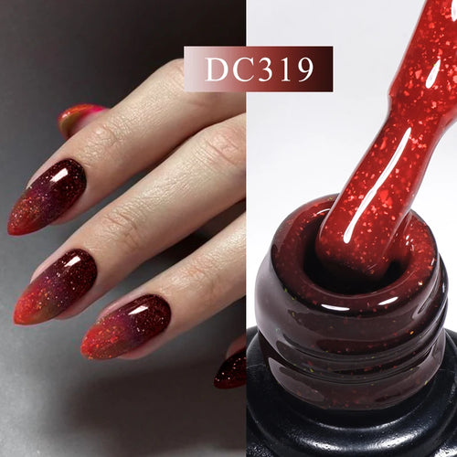 Mtssii 7ml Changing AurorasThermal Rubber Base Gel Nail Polish Nude