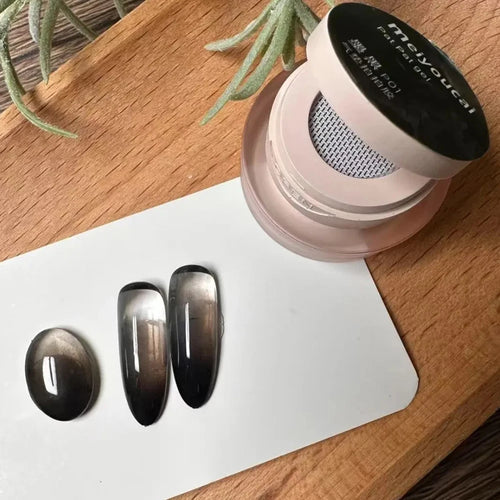 1Jar Black Pat Painting Gel Nail Polish with Air Cushion Gradient