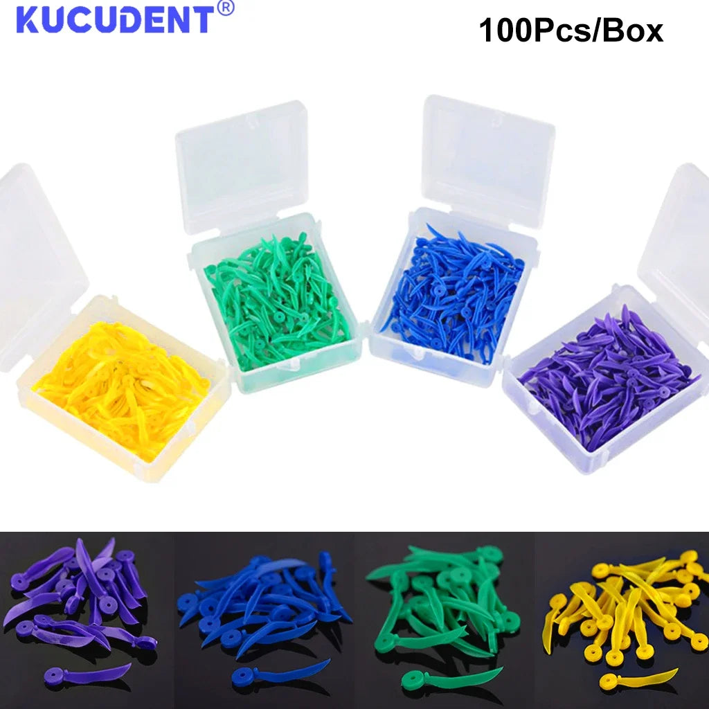 200Pcs/Pack Dental Disposable Tooth Gap Wedges with End Hole 4 Sizes