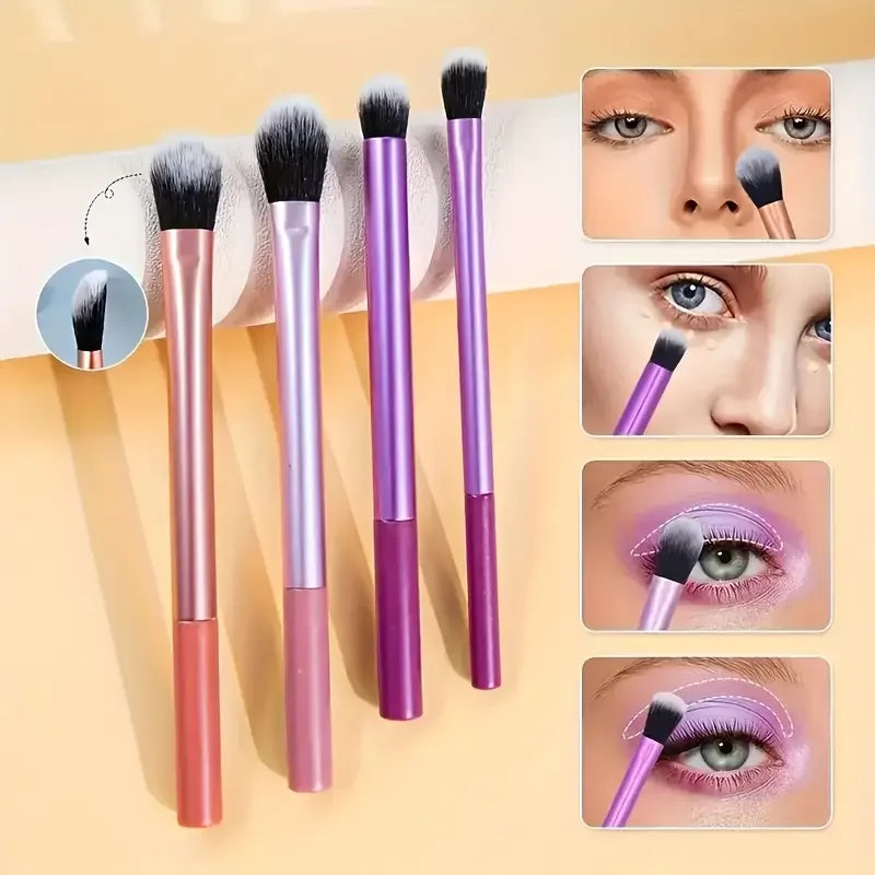 8pcs Makeup Brush Kit Soft Synthetic Hair Make Up Brushes Foundation