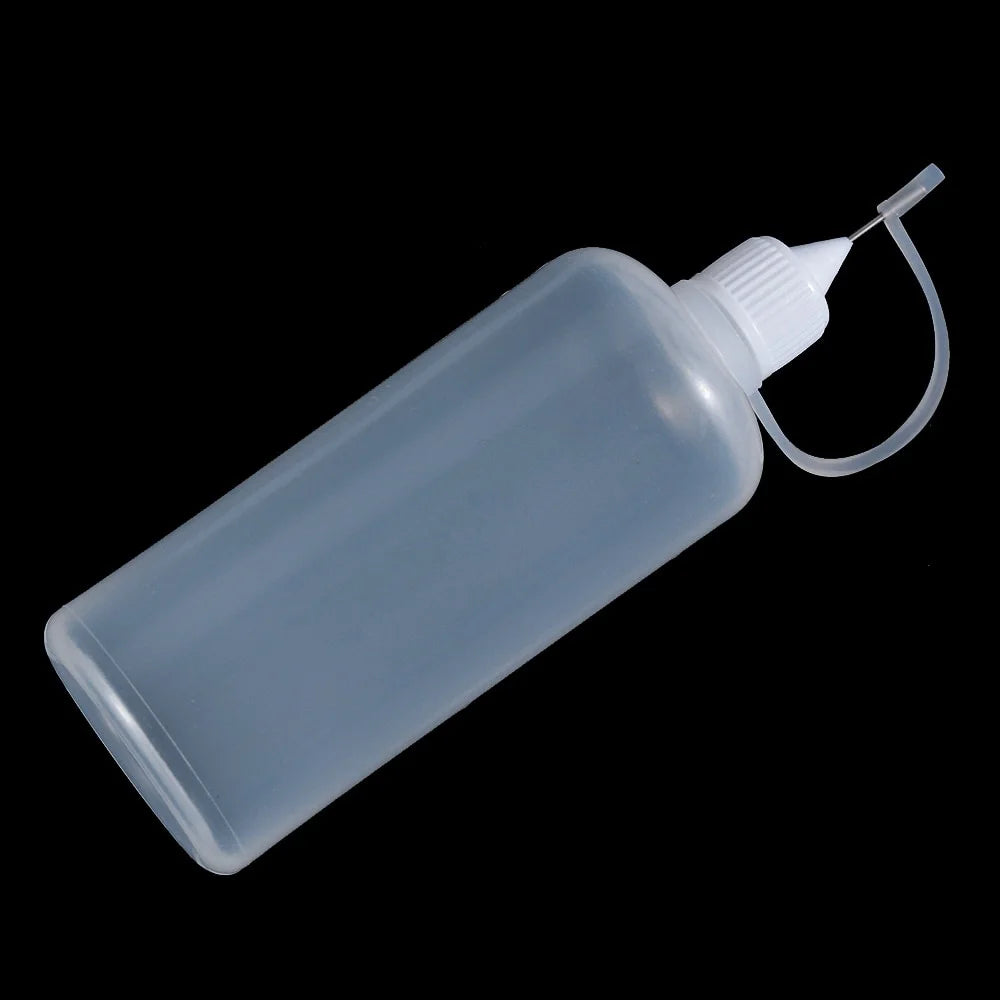 5pcs/set 5/10/20/30/50/100ML Needle Tip Glue Applicator Bottle for