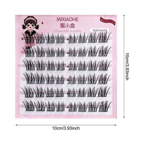 Natural Cosplay False Eyelashes No Glue Need Eyelash Clusters False