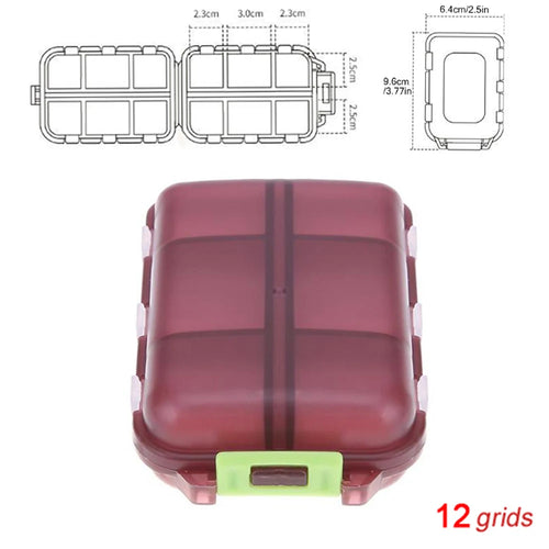 Tcare Portable Pill Case Folding Medicine Drugs Pills Capsule Tablet