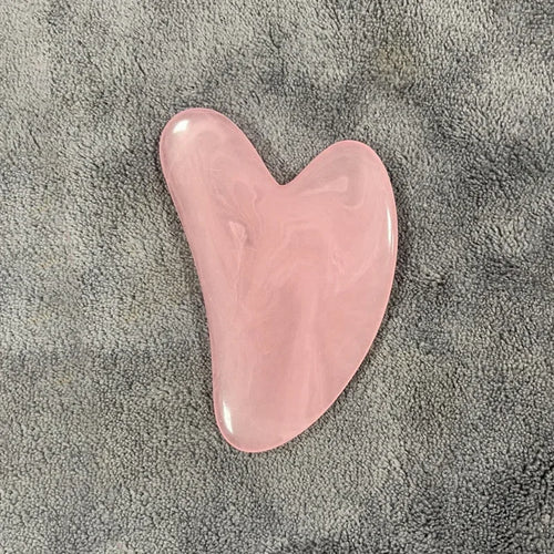 Heart Shape Resin Gua Sha Massage Board Facial Skin Care Face Massager