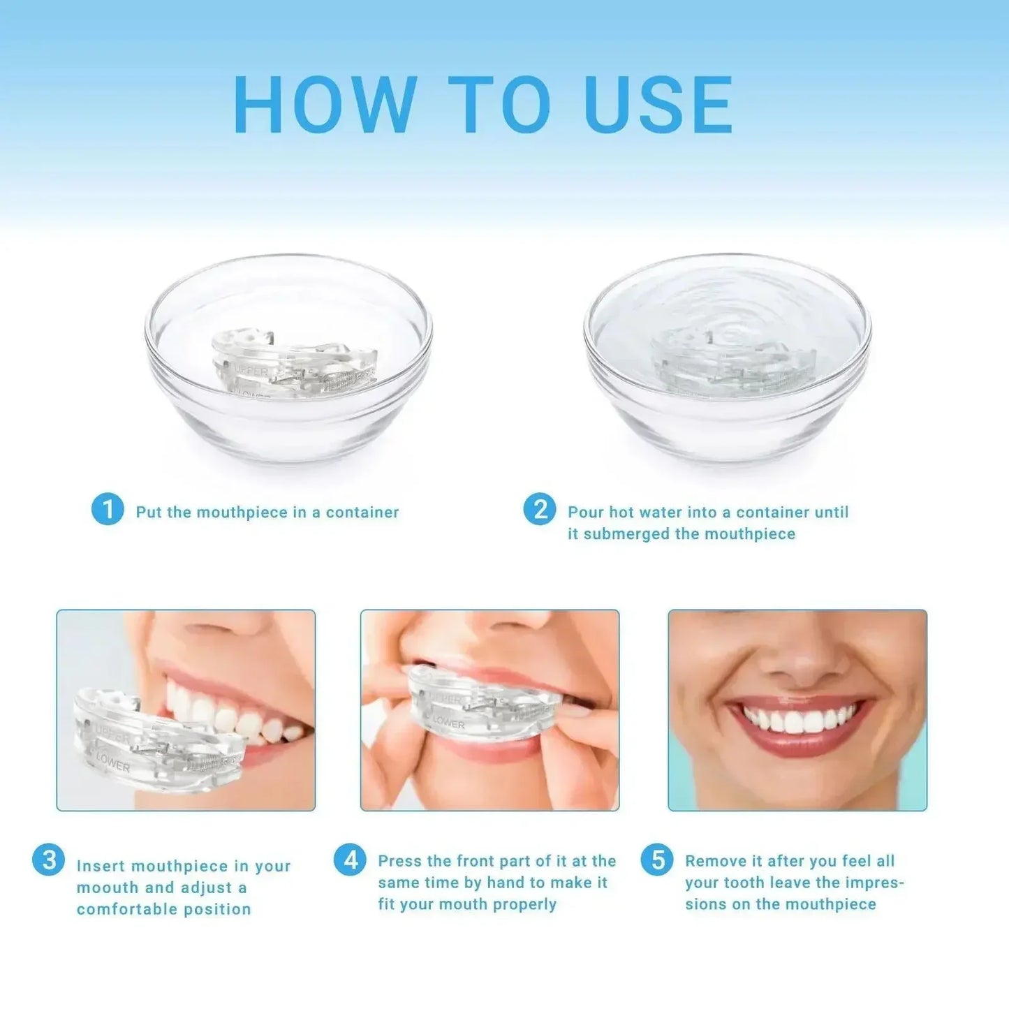 Adjustable Anti-Snoring Mouth Guard Mouthpiece Sleeping Devices