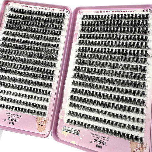 570/640pcs Individul Claster Eyeash Thick & Fluffy Extension 30D/100D