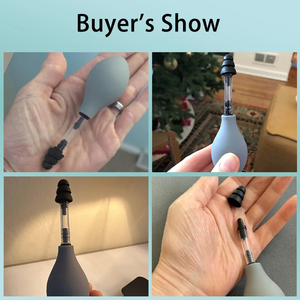 Ear Pressure Tool Portable Ear Pressure Relief Suction Device Wih 3