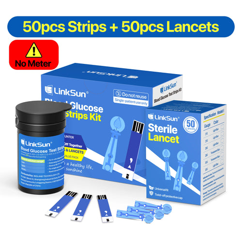 LinkSun G-425-1 Blood Glucose Meter 50/100 pcs Test Strips and Lancets