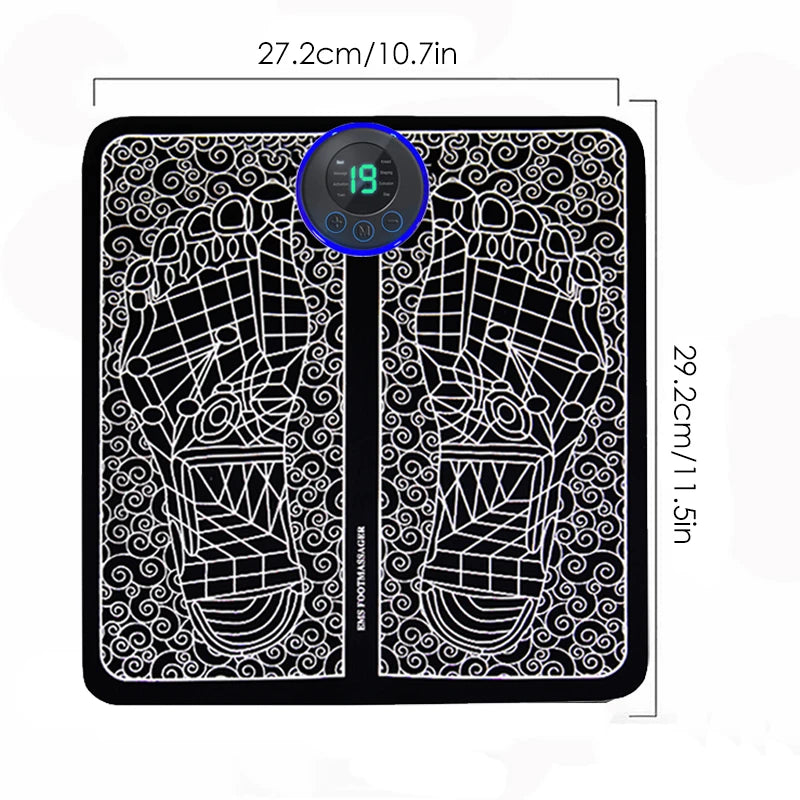 Electric Foot Massager Pad Muscle Massage Relaxation Trainer For