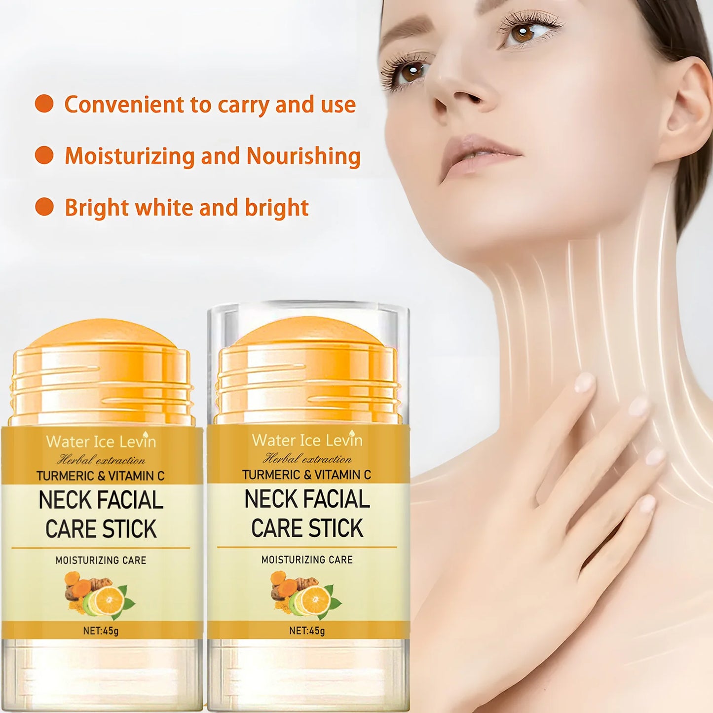 Turmeric&Vitamin C Neck Facia Care Wrinkle Lines Lifting Whitening