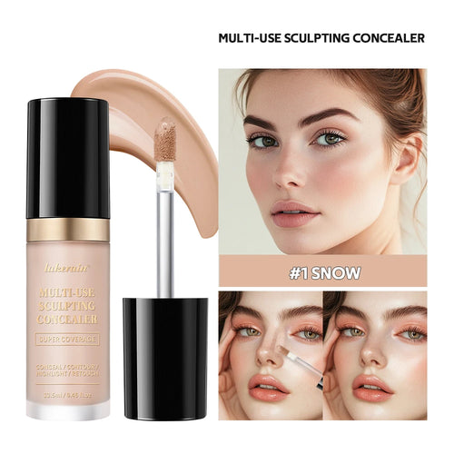 Long-lasting Coverage Concealer Matte Foundation Multi-Use Cream Oil