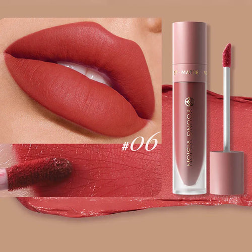 DUNUF 8-color matte velvet smooth easy-to-apply square tube lip gloss