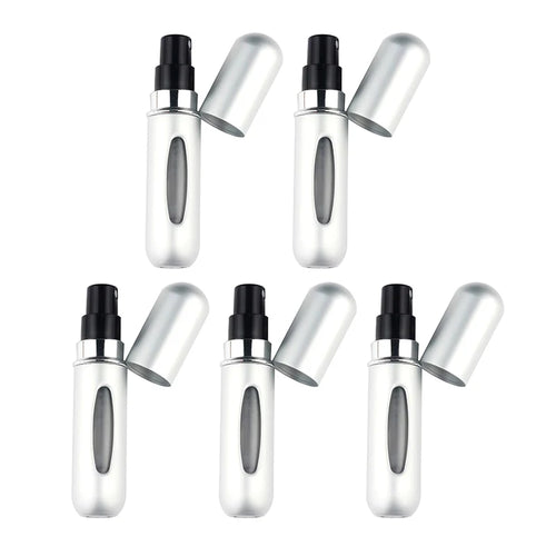 5PCS 5ml Portable Mini Refillable Perfume Bottle Spray Scent Pump
