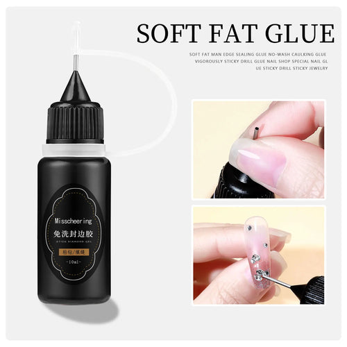 5pcs quick drying adhesive nail glue professional nail glue for false