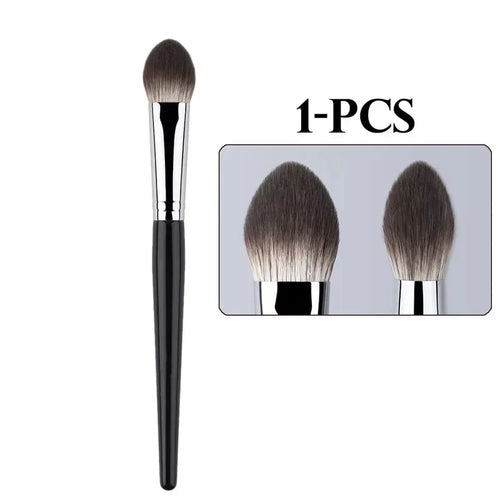 1/2Pcs Peach Heart Blusher Brush - Small Flat Precise for