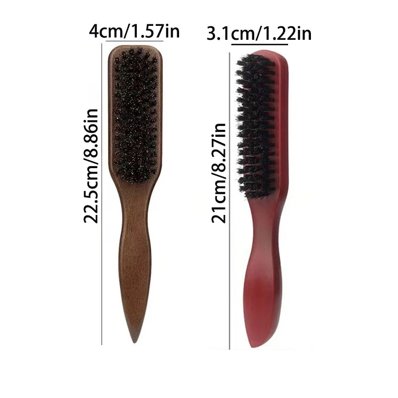 Boar Bristle Hair Brush (Unisex) - Fragrance-Free Professional Barber