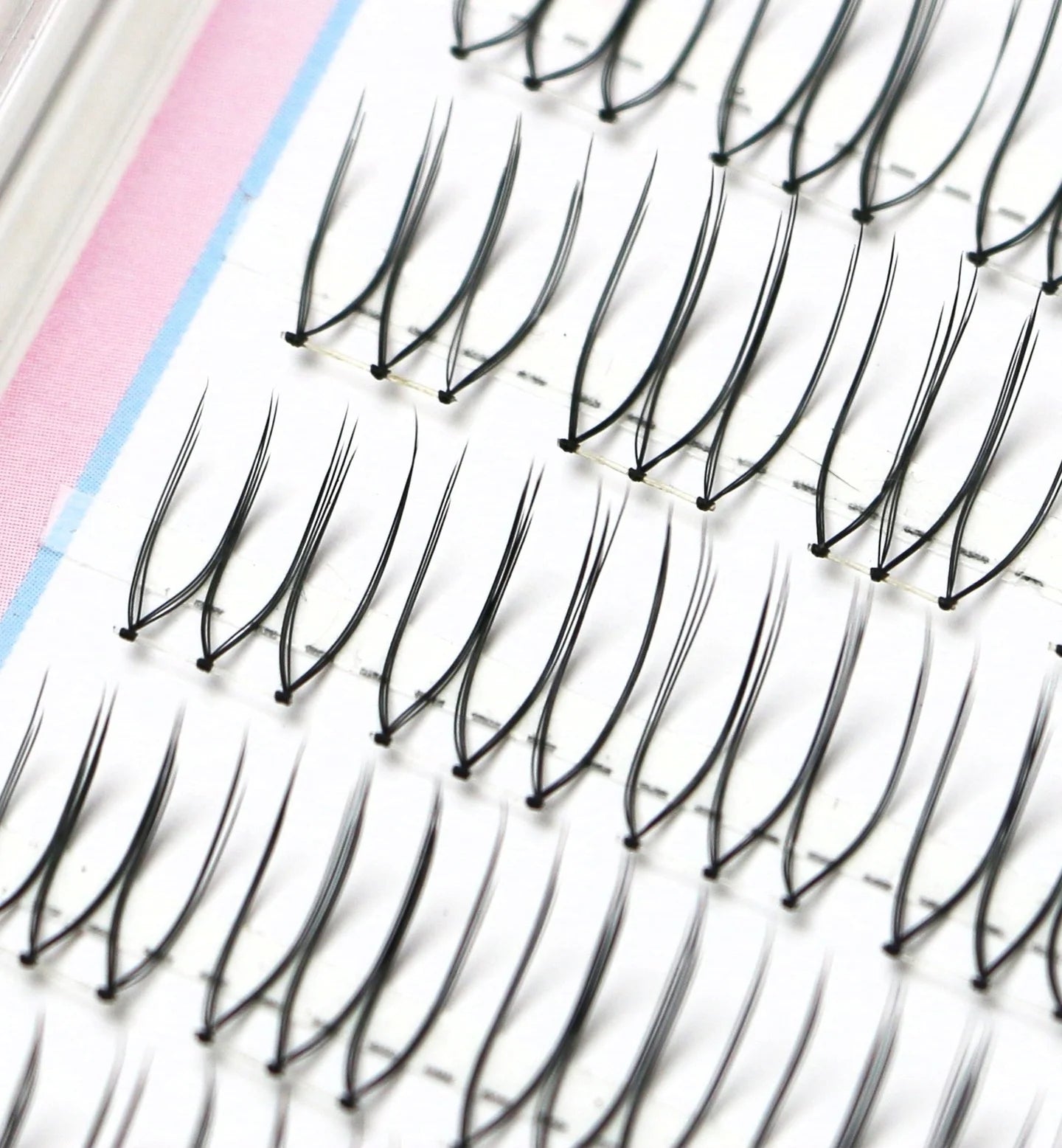 MIAOJIE Lash Clusters 100pcs Hand-Leather U-shaped Female Group False