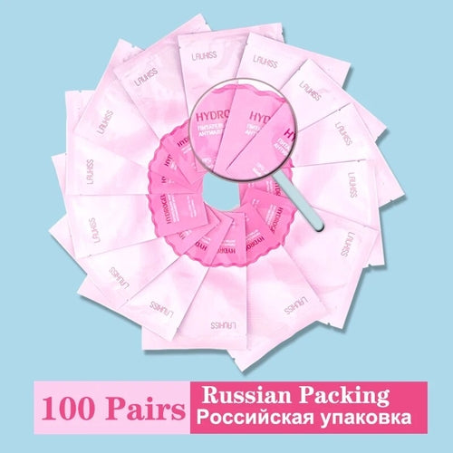 25/50/100Pairs Eye Patches Under Eyelash Pads for Building Hydrogel