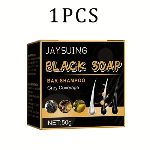 Hair Shampoo Soap Polygonum Multiflorum Black Soap White Hair Repair