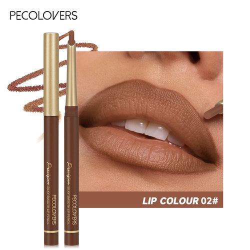 Matte 6-colors Lip Liner Pencil Bevel Design Nib Lip Contour Lipstick