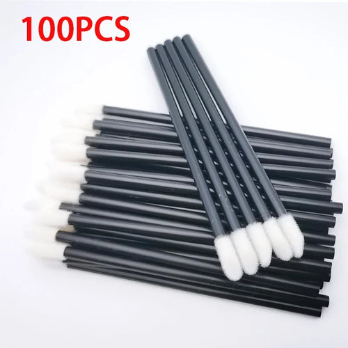 100Pcs Disposable Lip Brush Eyelash Extension Makeup Brushes Lash