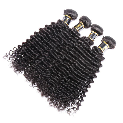 1 Bundle Deal Deep Wave Virgin Hair 100% Unprocessed Human Hair Weave Worldwide