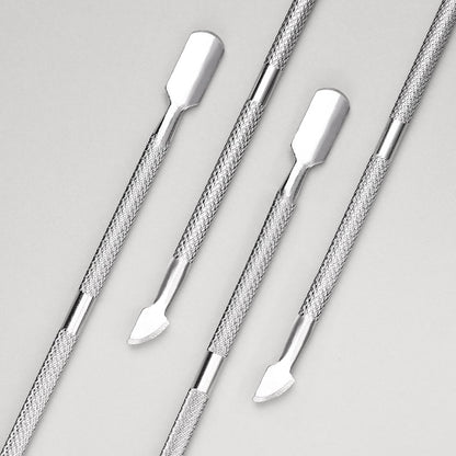 1pcs Double-ended Stainless Steel Cuticle Pusher Dead Skin Push