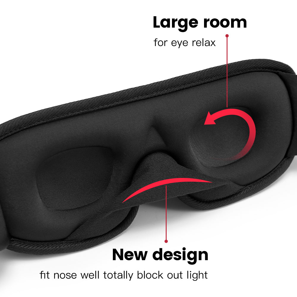 3d Sleeping Mask Block Out Light Soft Padded Sleep Mask For Eyes