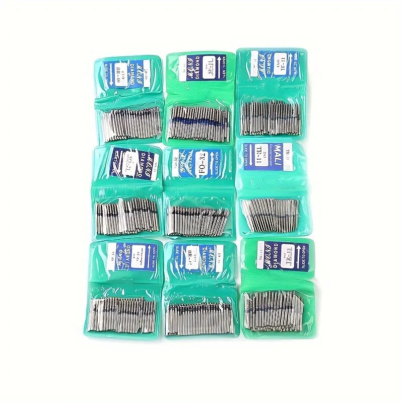 50Pcs/Bag Dental Diamond High Speed Burs for Polishing Smoothing 1.6MM