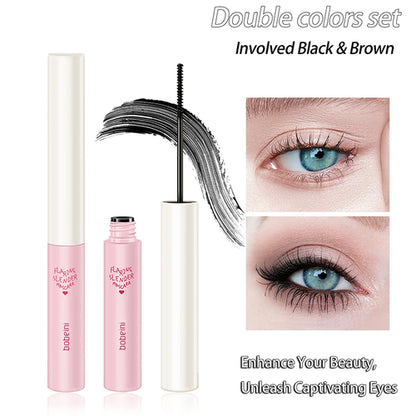 Silk Fiber Curling Mascara, Ultra-Fine Brush, Lengthening &