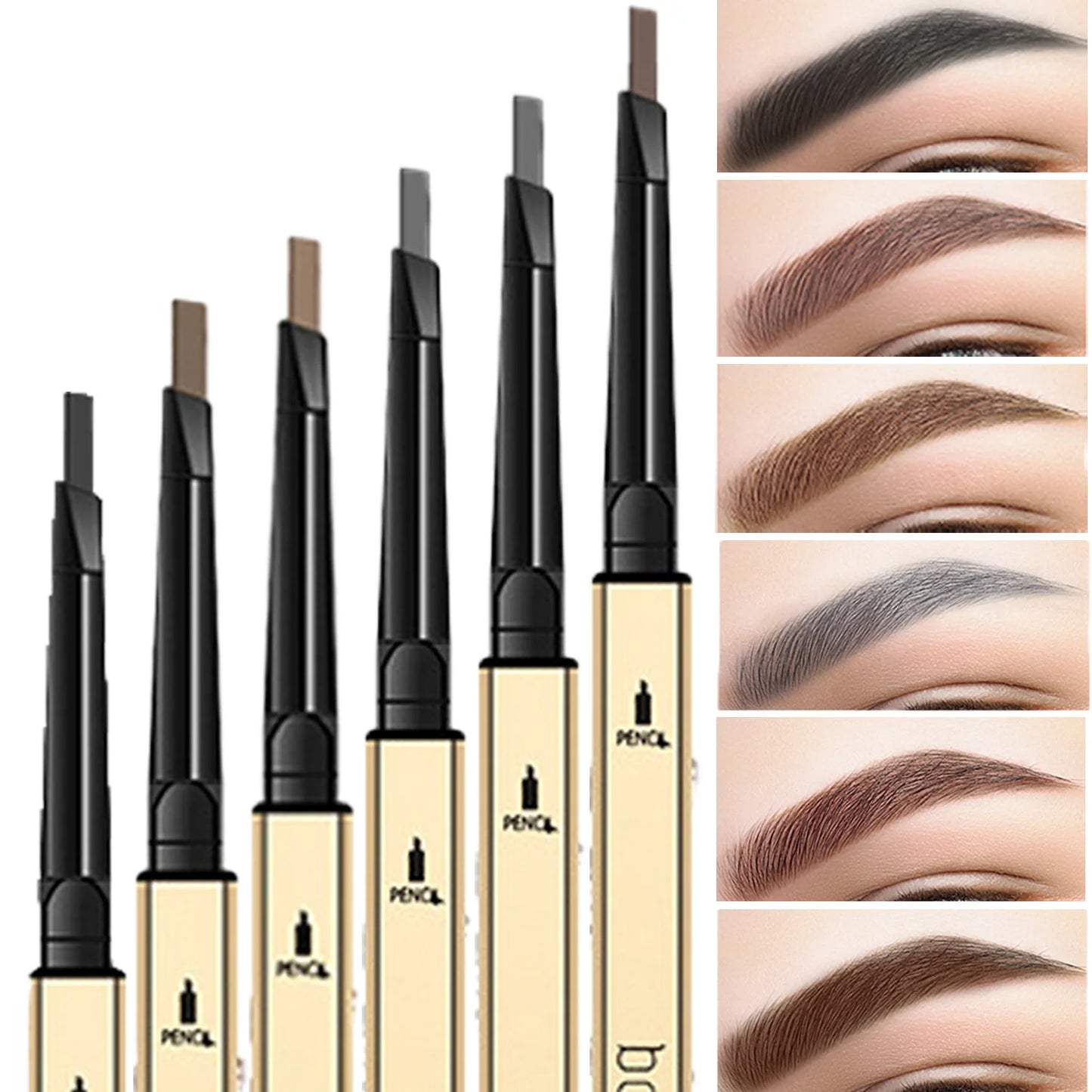 Dual-Ended Waterproof Eyebrow Pencil – Precise, Long-Lasting &