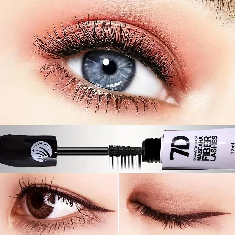 1/2/3PCS 7D Fiber Mascara Set Waterproof Durable Curling Mascara