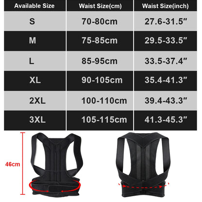 Back Brace Posture Corrector for Women and Men, Shoulder Straightener,
