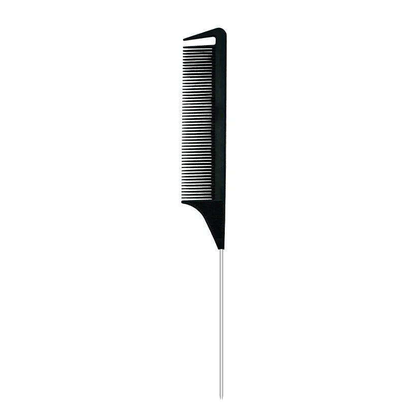 Pro Pointed Tail Salon Hairdressing Hair Styling Anti-static Comb Hair Brush Steel Needle Pin Rat Tail Combs Barber Accessories