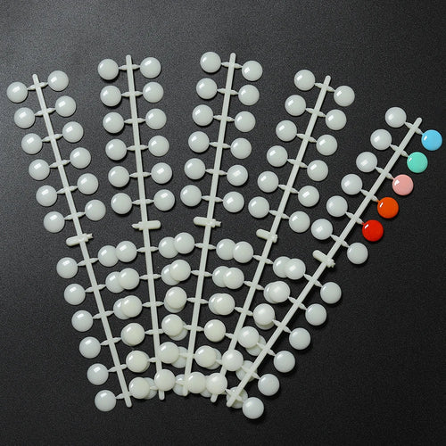 TP 120pcs Nail Polish Display Table With Stickers Polka Dot Color Card